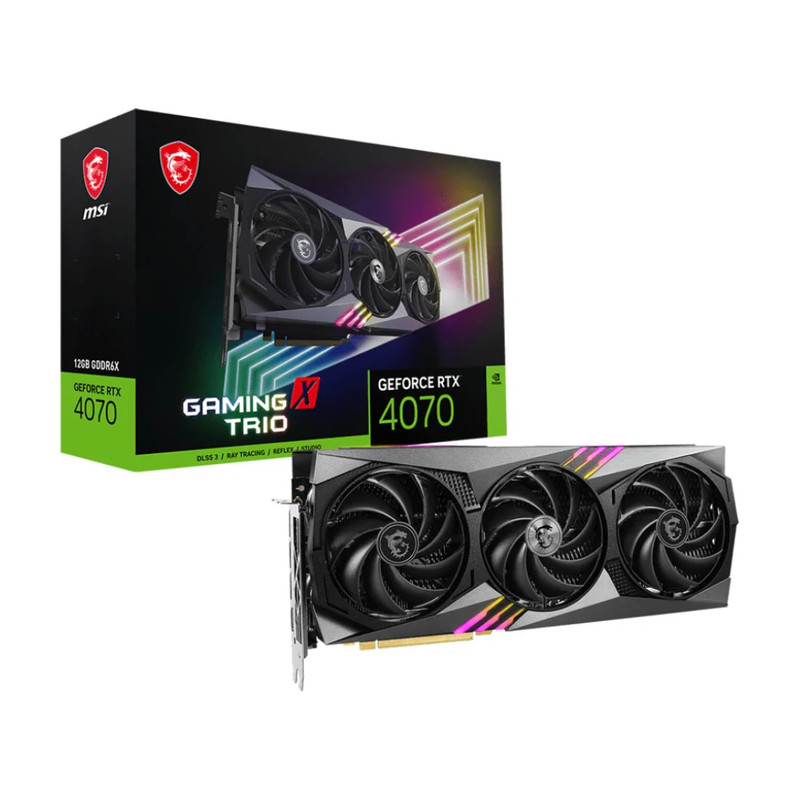 MSI GeForce RTX™ 4070 Gaming X Trio 12G GDDR6X Graphics Card - كرت شاشة